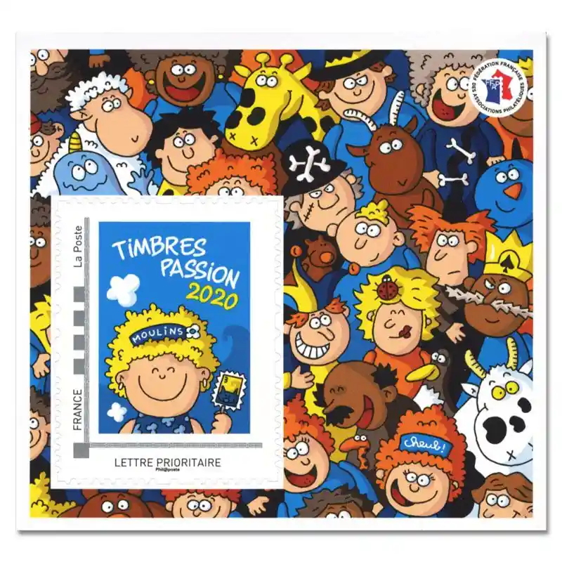 Nouveauté Bloc FFAP N°18 Moulins autoadhésif.