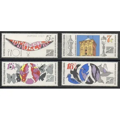 Chypre - 1990- No 748/751 - Environnement Usine Directe