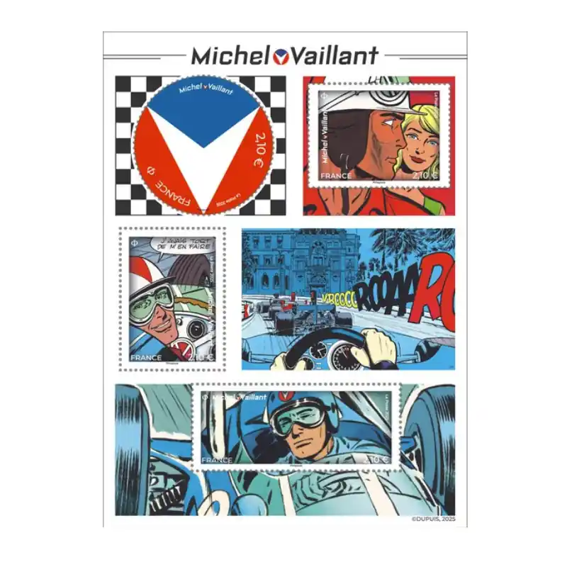 Nouveauté Feuillet de 4 timbres Michel Vaillant F5897 neuf**.