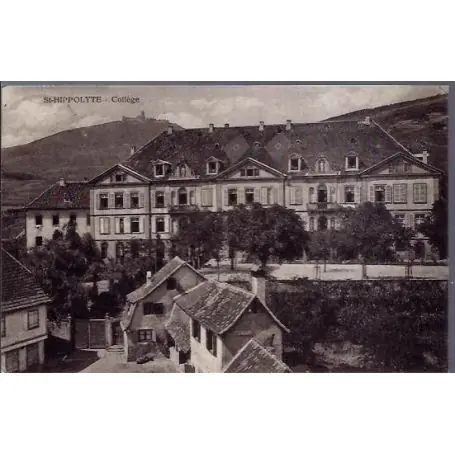 Expédié Aujourd’hui Carte postale 68 - St-Hippolyte - College - Voyage - Dos divise