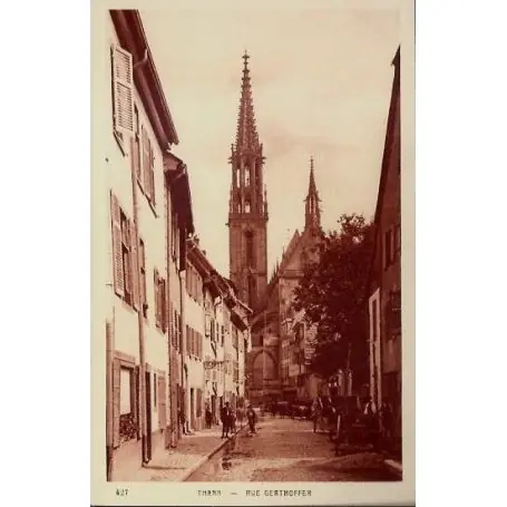 Solde Carte postale 68 - Thann - Rue Gerthoffer - Non voyage - Dos divise
