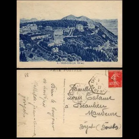 Carte postale 68 - Trois Epis - Vue generale Top Vente
