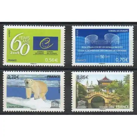 France - Timbres de service - 2009 - No 142/145 Fait Main