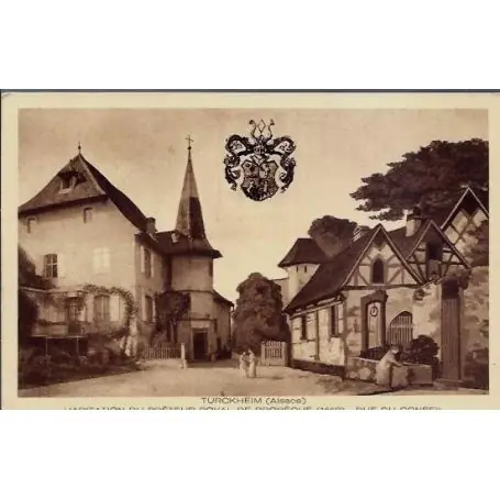 Carte postale 68 - Turckheim - Alsace - Habitation du preteur royal de brobeque ( 1650) - Ru Haute Qualité