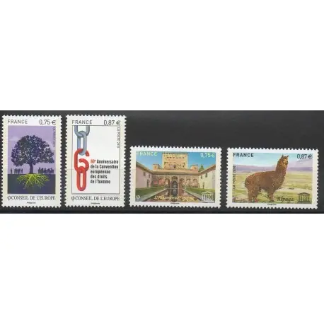 France - Timbres de service - 2010 - No 146/149 Fait Main