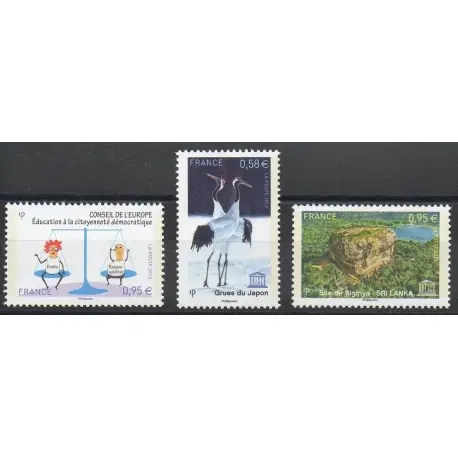 France - Timbres de service - 2013 - No 156/158 Jusqu’à Épuisement Des Stocks