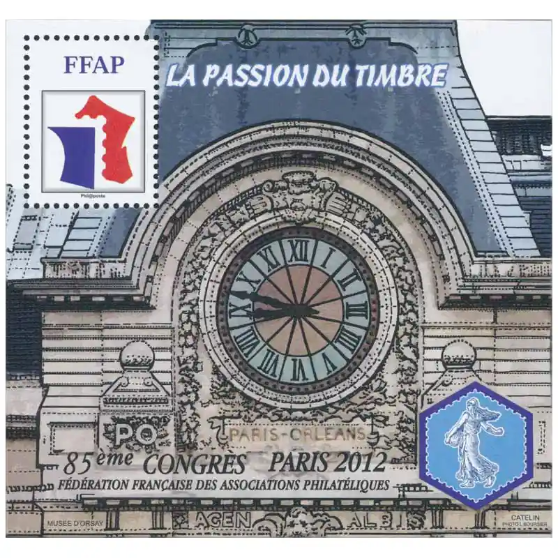 Bloc FFAP N°6 Paris Gare d'Orsay neuf**. Nouveauté