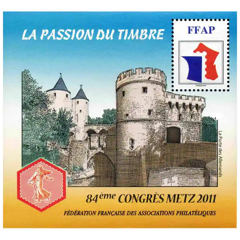 Bloc FFAP N°5 Metz La porte des Allemandes neuf**. Satisfait Ou Remboursé