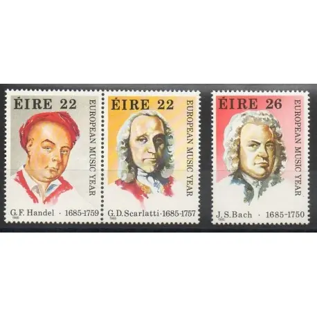 Irlande - 1985- No 568/570 - Musique Super Prix