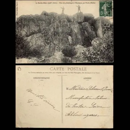 Réduction Carte postale 69 - La Roche d'Ajou - Site a Chansaye par Poule