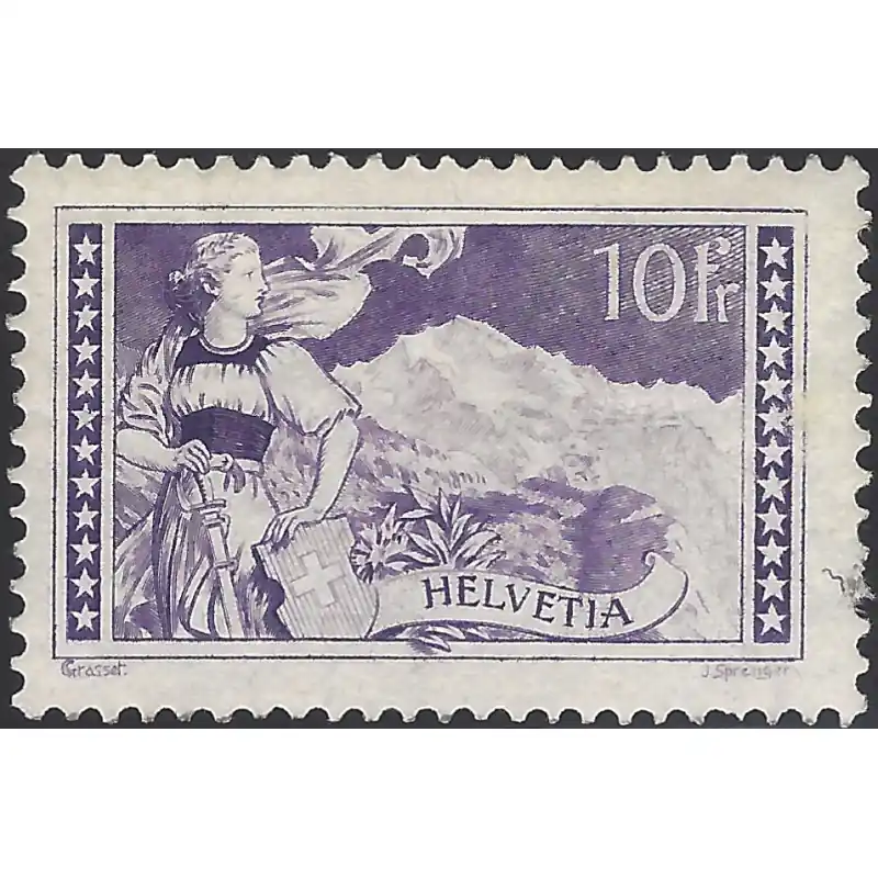 Livraison Express Suisse La Jungfrau timbre N°144 neuf*.