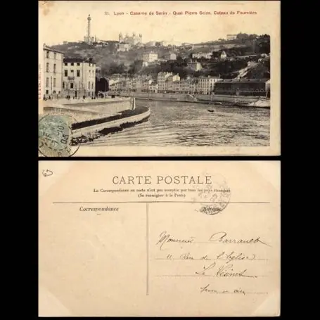 Livraison Express Carte postale 69 - Lyon - Caserne de Serin - Quai P. Scize - Coteau de Fourviere