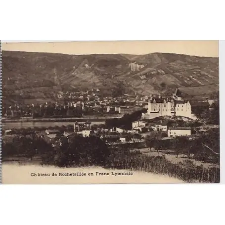 Carte postale 69 - Lyon - Chateau de rochetaillee en Franc-Lyonnais - Non voyage - Dos divis Offre Exclusive