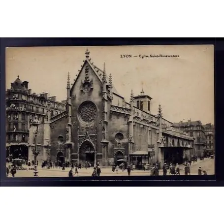 Carte postale 69 - Lyon - eglise Saint-Bonaventure - Non voyage - Dos divise Achat Immédiat