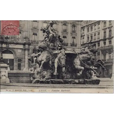 Carte postale 69 - Lyon - Fontaine Bartholdi - 2 Jusqu’à Épuisement Des Stocks