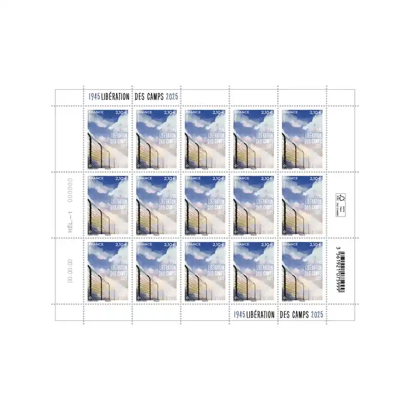 Timbre Libération des camps en feuillet de France N°F179 neuf**. Commander Maintenant