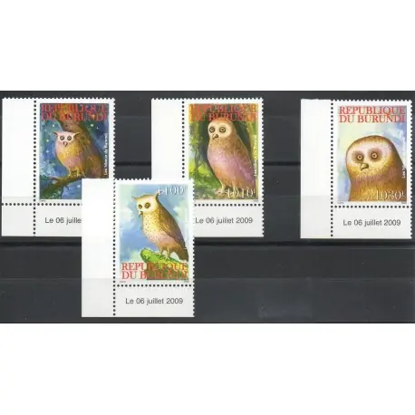 Burundi - 2009- No 1129/1132 - Rapaces Prix Bas