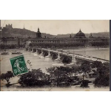 Carte postale 69 - Lyon - Le Pont de la Guillotiere Offre Limitée