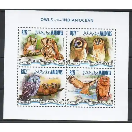 Garantie Incluse Maldives - 2014- No 4313/4316 - Rapaces