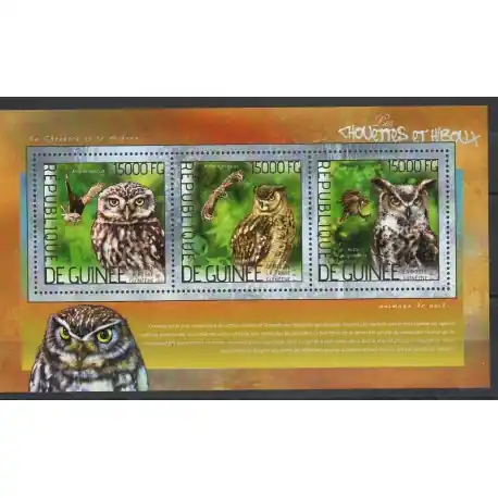Guinée - 2014- No 7169/7171 - Rapaces Édition Limitée