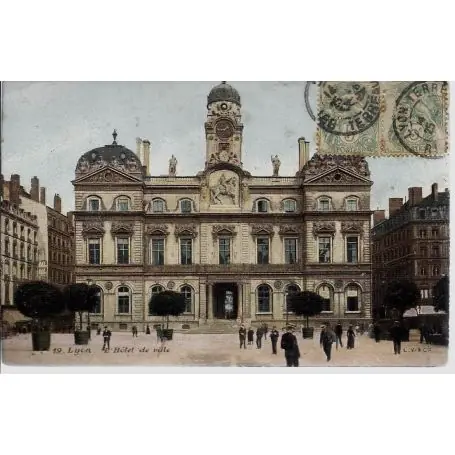 Carte postale 69 - Lyon - L'Hotel de ville - couleur Achat Immédiat