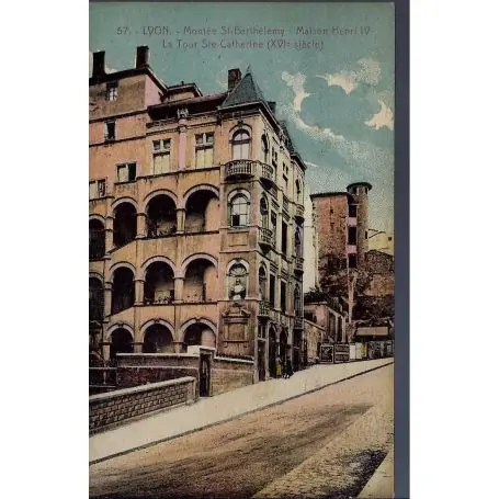 Carte postale 69 - Lyon - Montee St Barthelemy - Maison Henri IV Commander Maintenant
