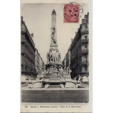 Vente Flash Carte postale 69 - Lyon - Monument Carnot,Place de la republique