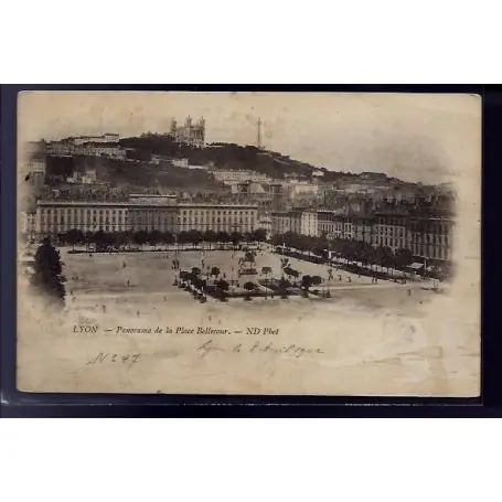 Jusqu’à Épuisement Des Stocks Carte postale 69 - Lyon - Panorama de la Place Bellecour - Voyage - Dos non divise