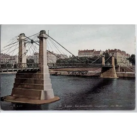 Top Vente Carte postale 69 - Lyon - Passerelle suspendue du Midi