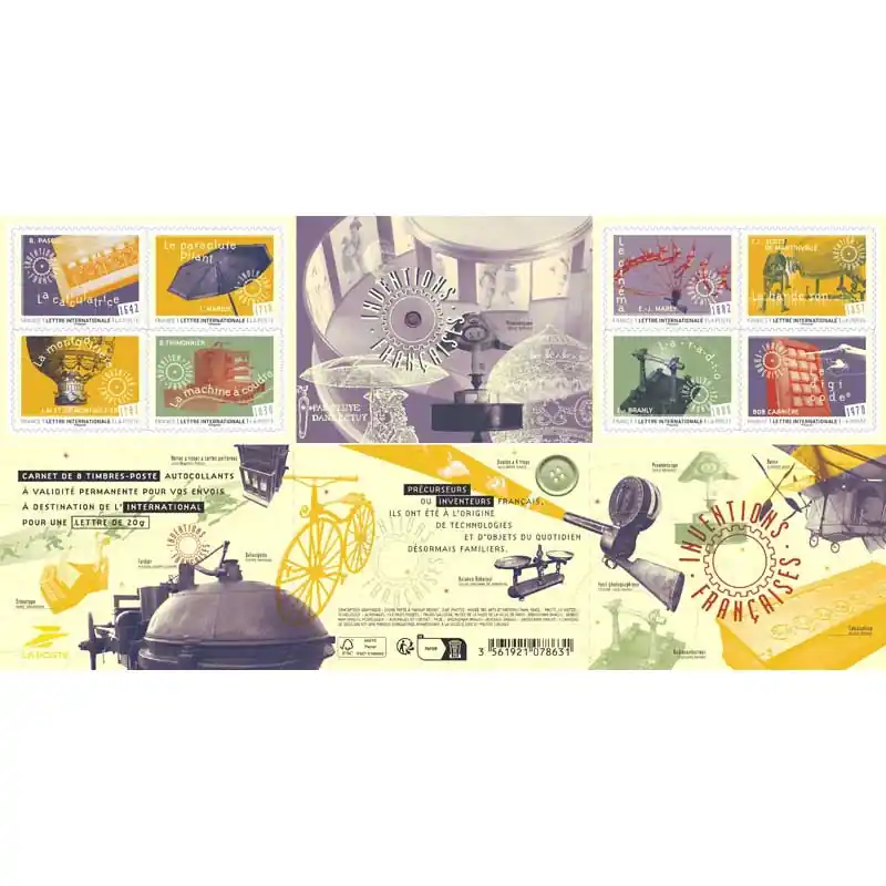 Timbres autoadhésifs de France N°2588-2595, Inventions françaises. Acheter En Ligne