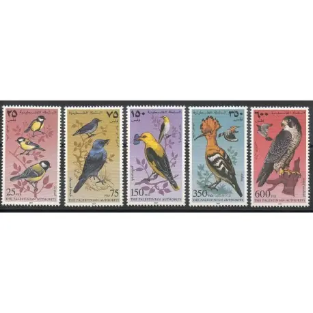 Palestine - 1997- No 60/64 - Oiseaux Prix Choc