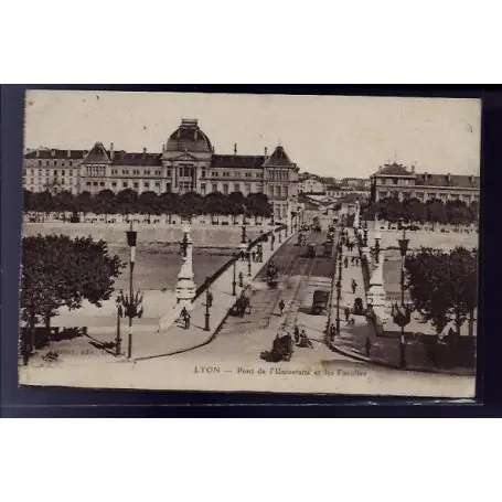 Carte postale 69 - Lyon - Pont de l' Universite et les Facultes - Voyage - Dos divise Jusqu’à Épuisement Des Stocks