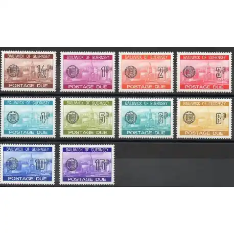 Guernesey - 1977 - No T18/T27 Gros Lot