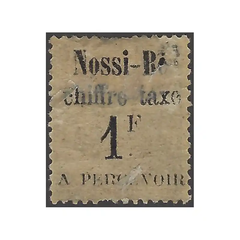 Paiement Sécurisé Nossi-Bé timbre taxe N°6b oblitéré, R.