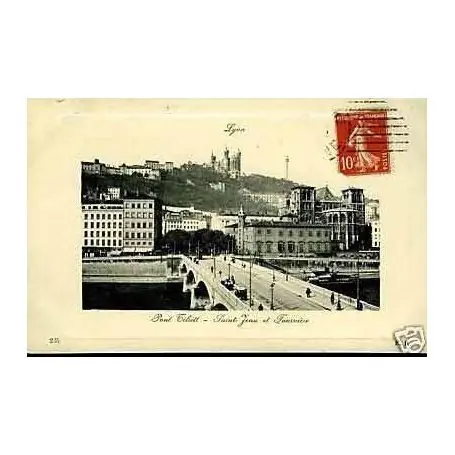 Prix Cassé Carte postale 69 - Lyon - Pont Tilsitt - St-Jean et Fourviere