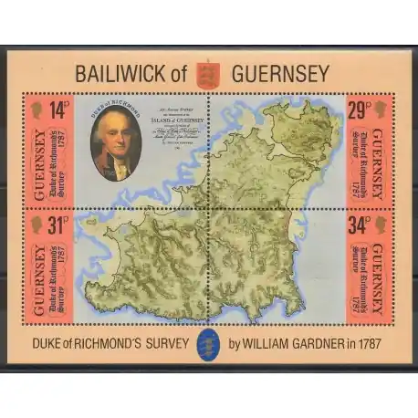 Guernesey - 1987- No BF 7 - Célébrités Exclusif