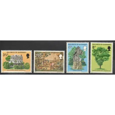 Guernesey - 1975- No 116/119 - Littérature Livraison Gratuite