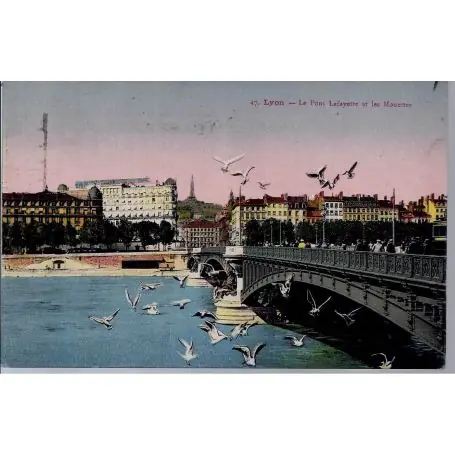 Carte postale 69 - Pont Lafayette et les mouettes Super Prix