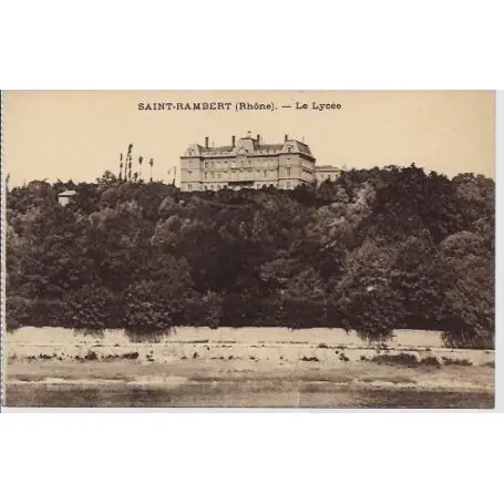 Carte postale 69 - Saint-Rambert - Le lycee - Non voyage - Dos divise Exclusif