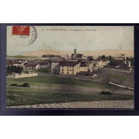 Carte postale 69 - St-Verand - vue generale - la Tour Picot - Voyage - Dos divise Offre Du Jour