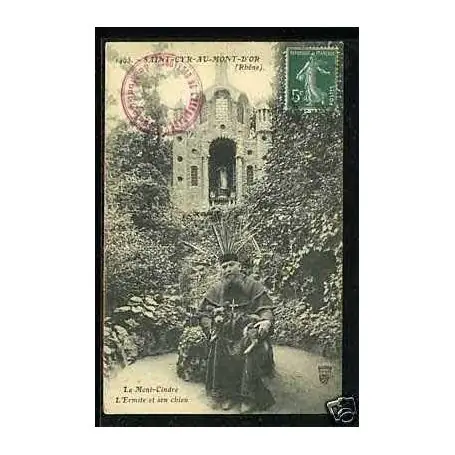 Carte postale 69 -St-Cyr au Mt d'Or -L'ermite du Mt-Cindre son chien Super Prix