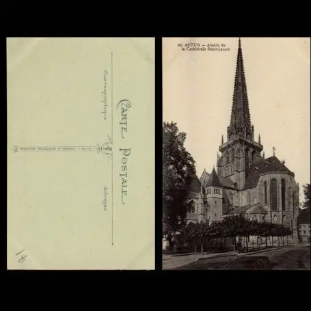 Carte postale 71 - Autun - Abside de la cathedrale Saint Lazare Soldes