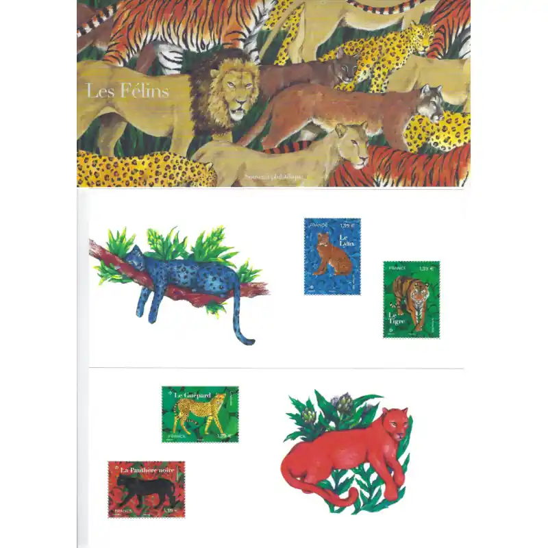 Offre Du Jour Blocs souvenirs N°222A - 222B Félins neuf**.
