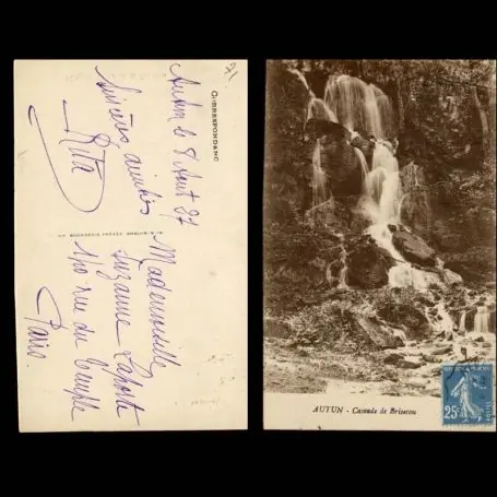 Carte postale 71 - Autun - Cascade de Brisecou - II Achetez Aujourd’hui