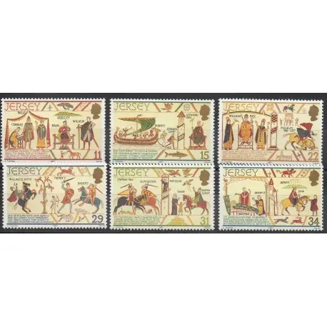 Jersey - 1987- No 408/413 - Histoire Quantité Limitée