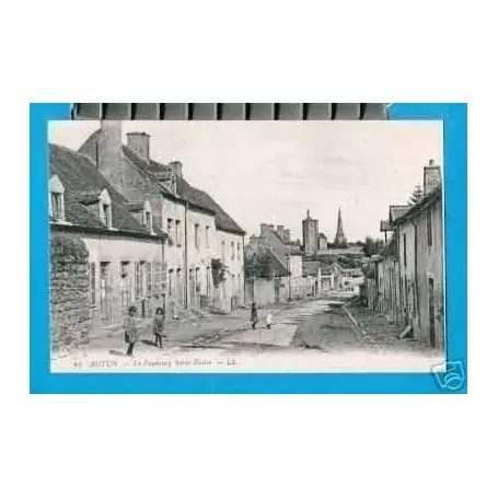 Carte postale 71 - AUTUN - LE FAUBOURG St BLAISE - ANIMEE Vente Directe