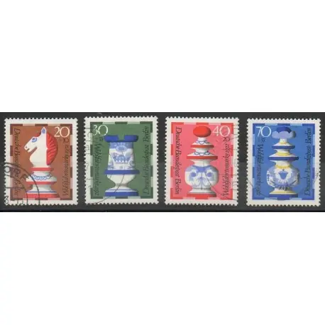 Allemagne occidentale (RFA - Berlin) - 1972- No 400/403 - Echecs - Oblitéré Certifié