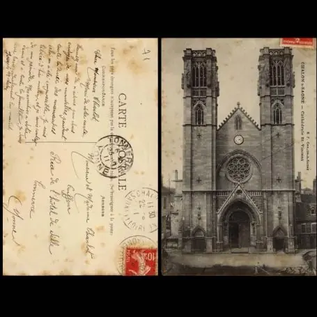 Meilleur Choix Carte postale 71 - Chalons sur Saone - Cathedrale Saint-Vincent