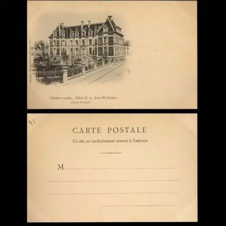 Carte postale 71 - Chalons sur Saone - Hotel de la Sous Prefecture Meilleur Prix