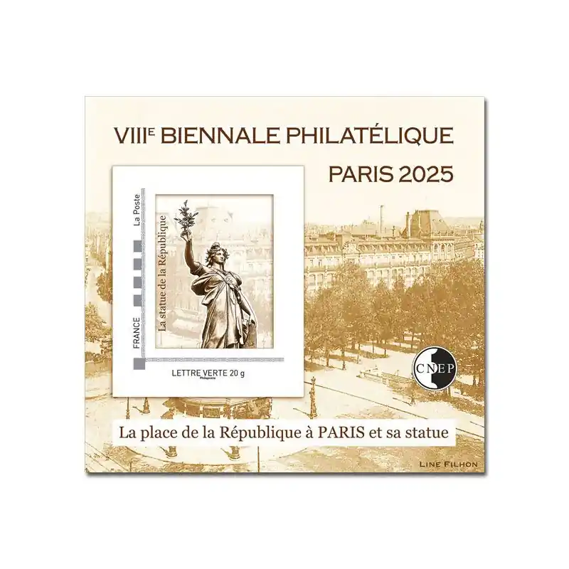 Bloc C.N.E.P. N°99 La Place de la République 2025 autoadhésif. Édition Limitée